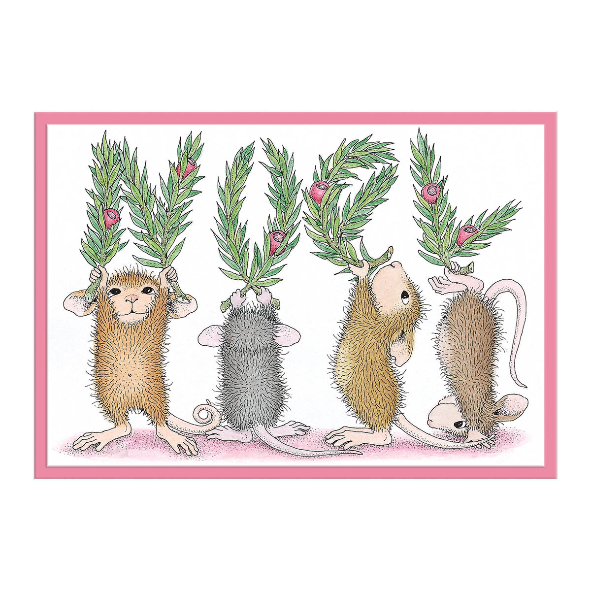 Noel Cling Rubber Stamp Set from the House-Mouse Holiday Collection