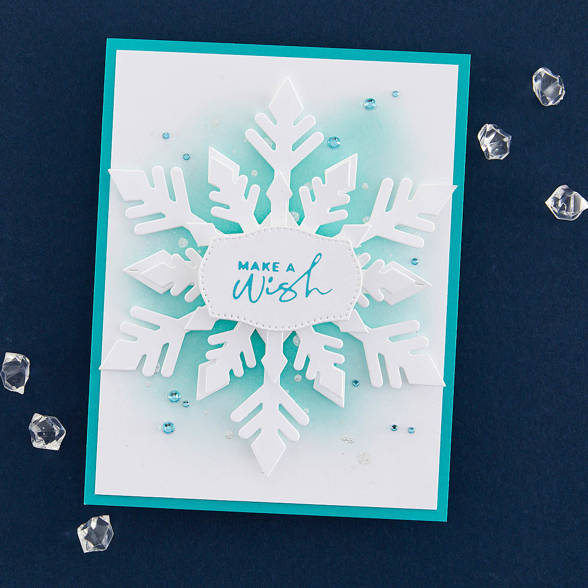 Pierced Mini Labels Etched Dies from the Bibi's Snowflakes Collection by Bibi Cameron