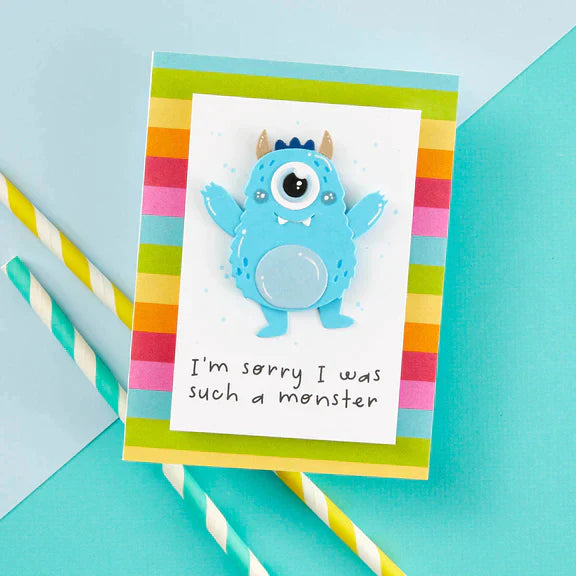 Monster Birthday Sentiments Clear Stamp Set from the Monster Birthday Collection