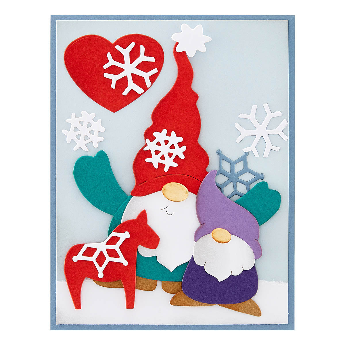 Gnome Hugs Etched Dies from the Holiday Hugs Collection by Stampendous