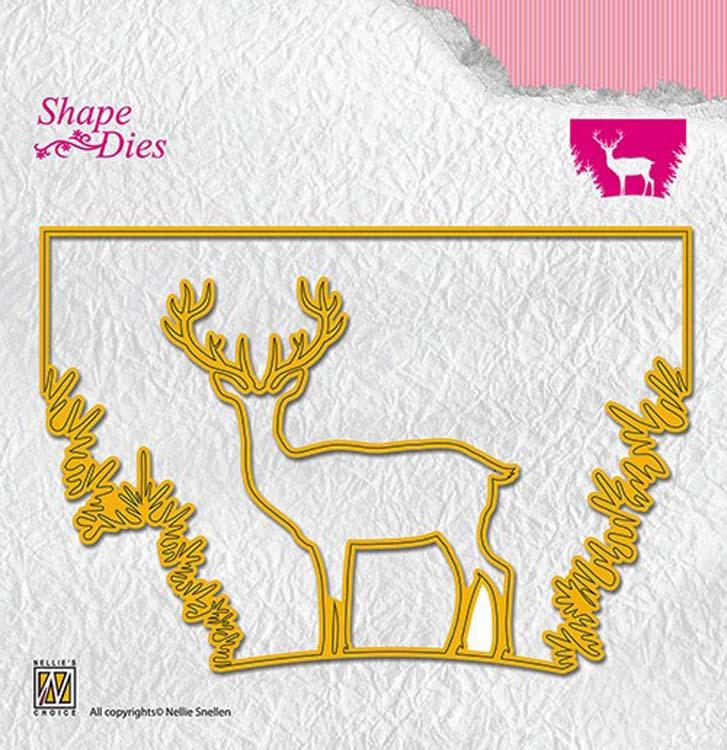 Nellie's Choice - Shape Die Window Scene Deer