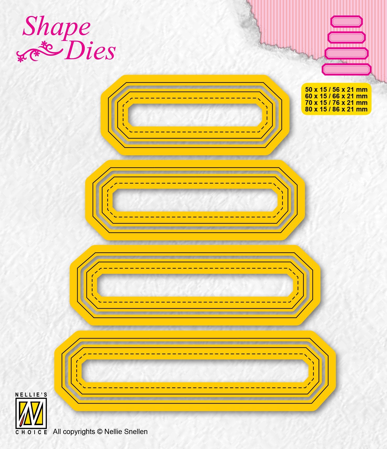 Shape Dies Set Of 4 Tags-4