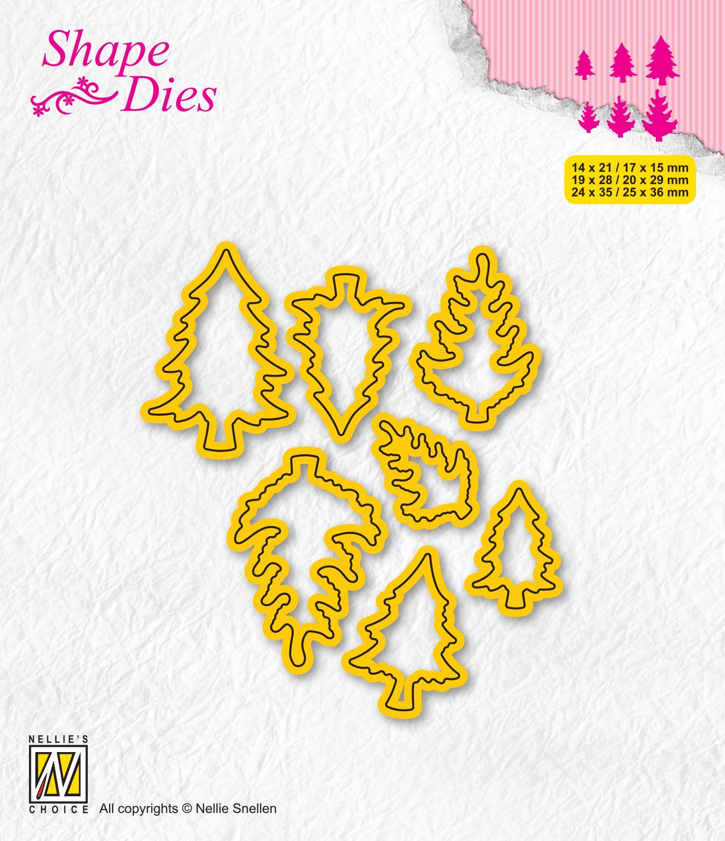 Nellie's Choice - Shape Dies - Mini Dies Pinetrees-1