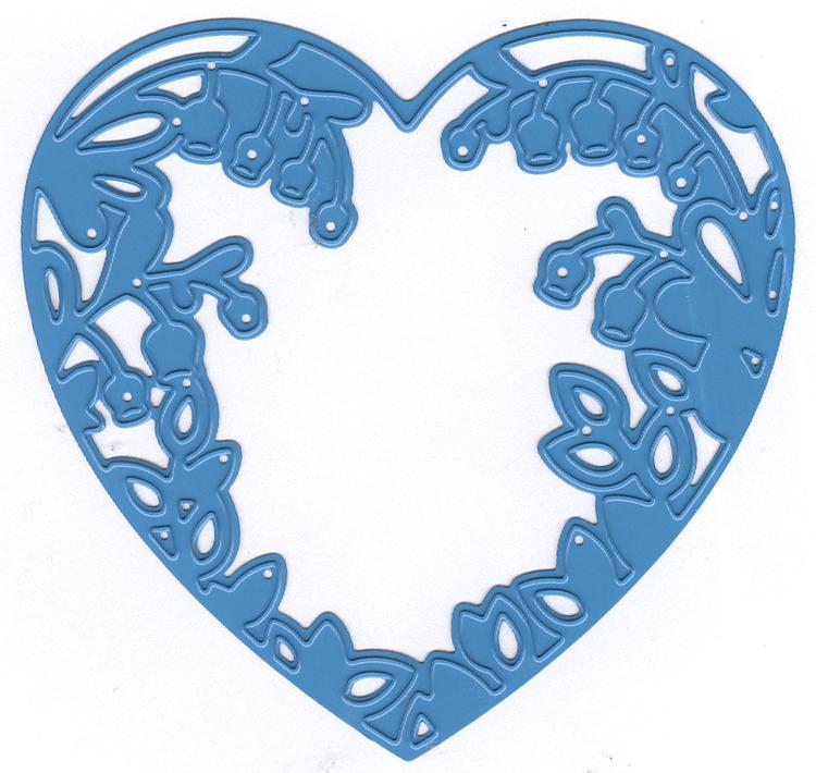 Nellie's Choice - Shape Die Snowdrops Heart