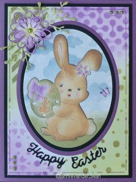 Nellie's Choice - Shape Die Blue Easter Bunny