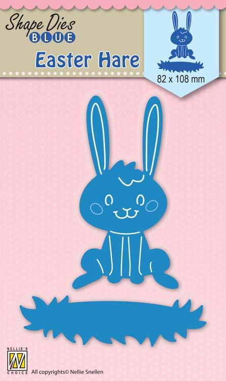 Nellie's Choice - Shape Die Blue Easter Hare