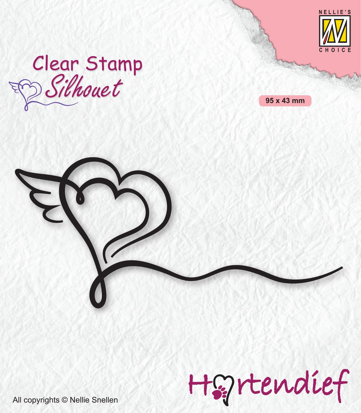 Nellie's Choice Clear Stamp Silhouette Hearts