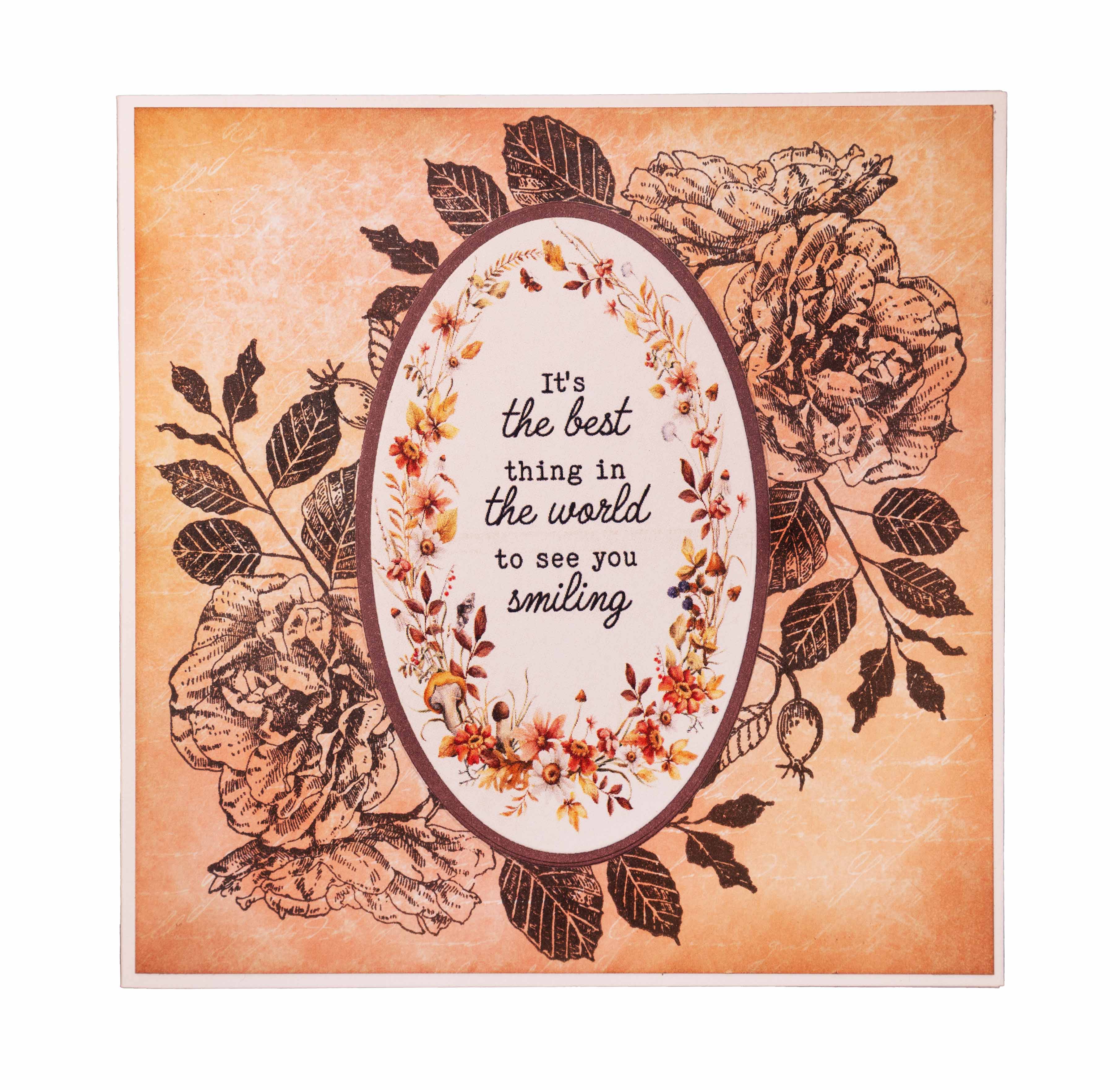 SL Paper Pad Copper Blush Autumn Bouquet 152,4x152,4x9mm 36 SH  nr.107