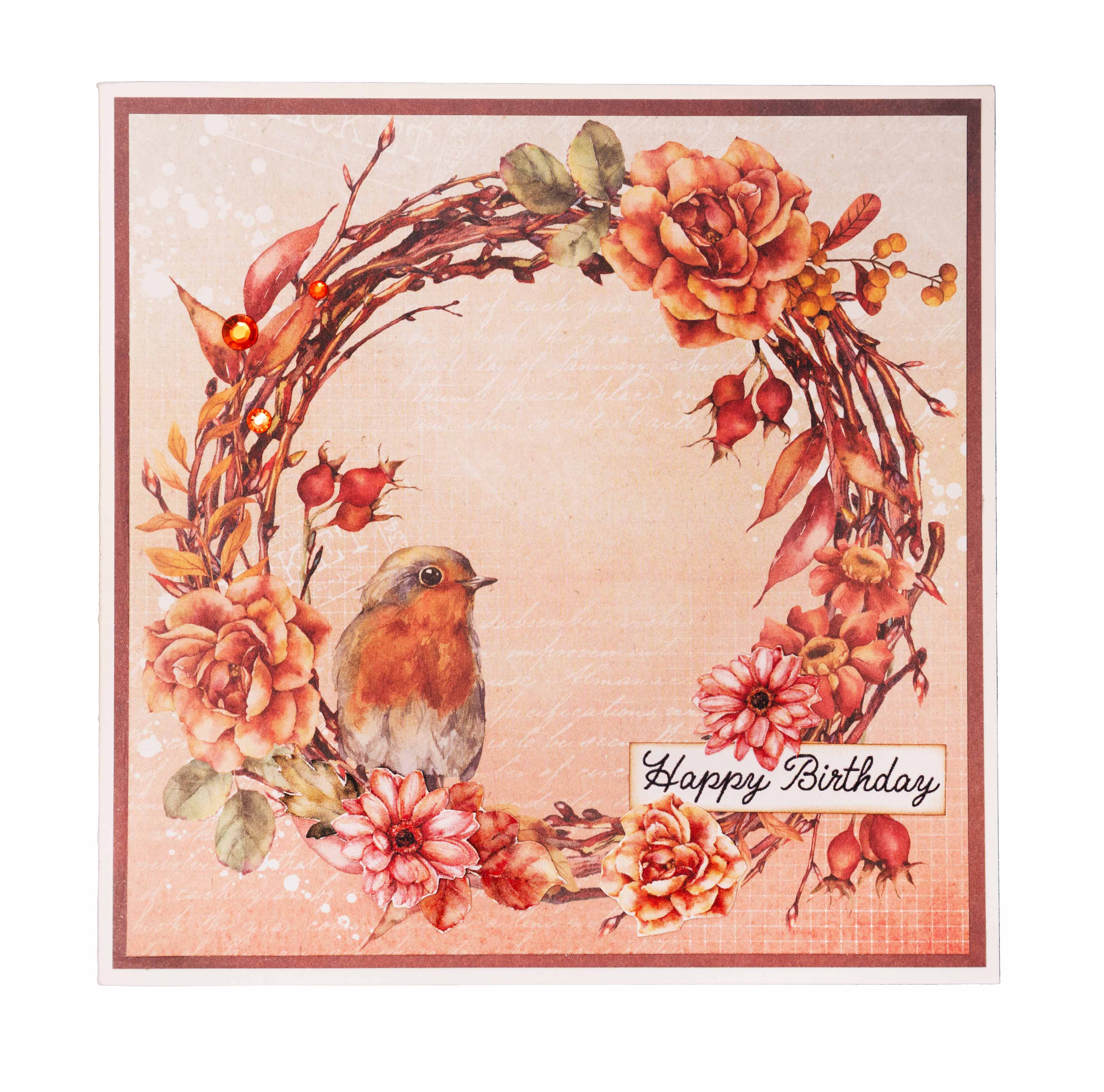 SL Paper Pad Copper Blush Autumn Bouquet 152,4x152,4x9mm 36 SH  nr.107