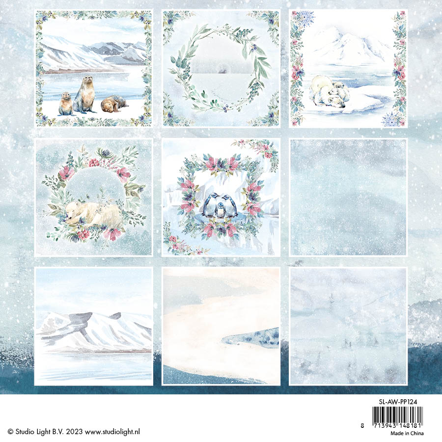 SL Paper Pad Artic Winter 152,5x152,5x9mm 36 SH nr.124