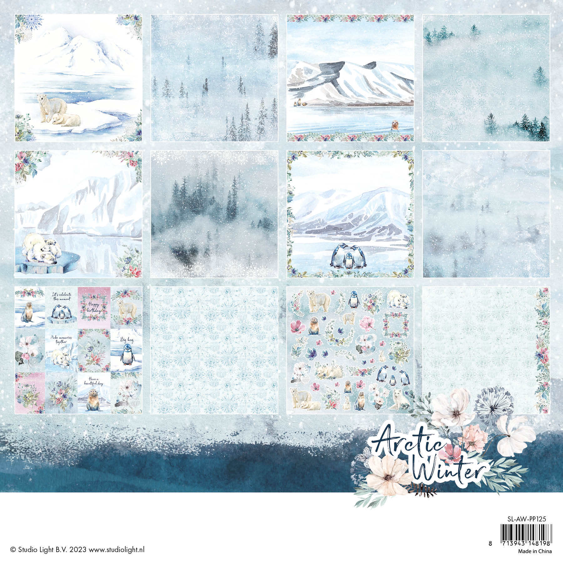 SL Paper Pad Artic Winter 304,8x304,8x9mm 24 SH nr.125