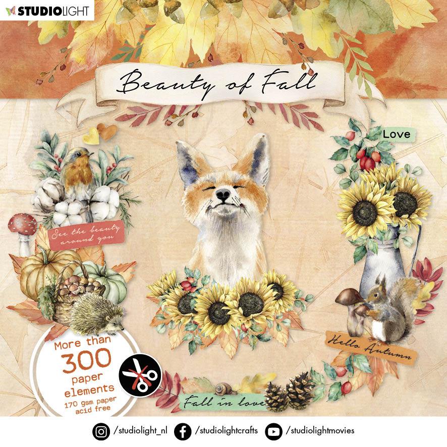 SL Die-Cut Block Fall Elements Beauty Of Fall 150x150mm 20 Sh nr.09