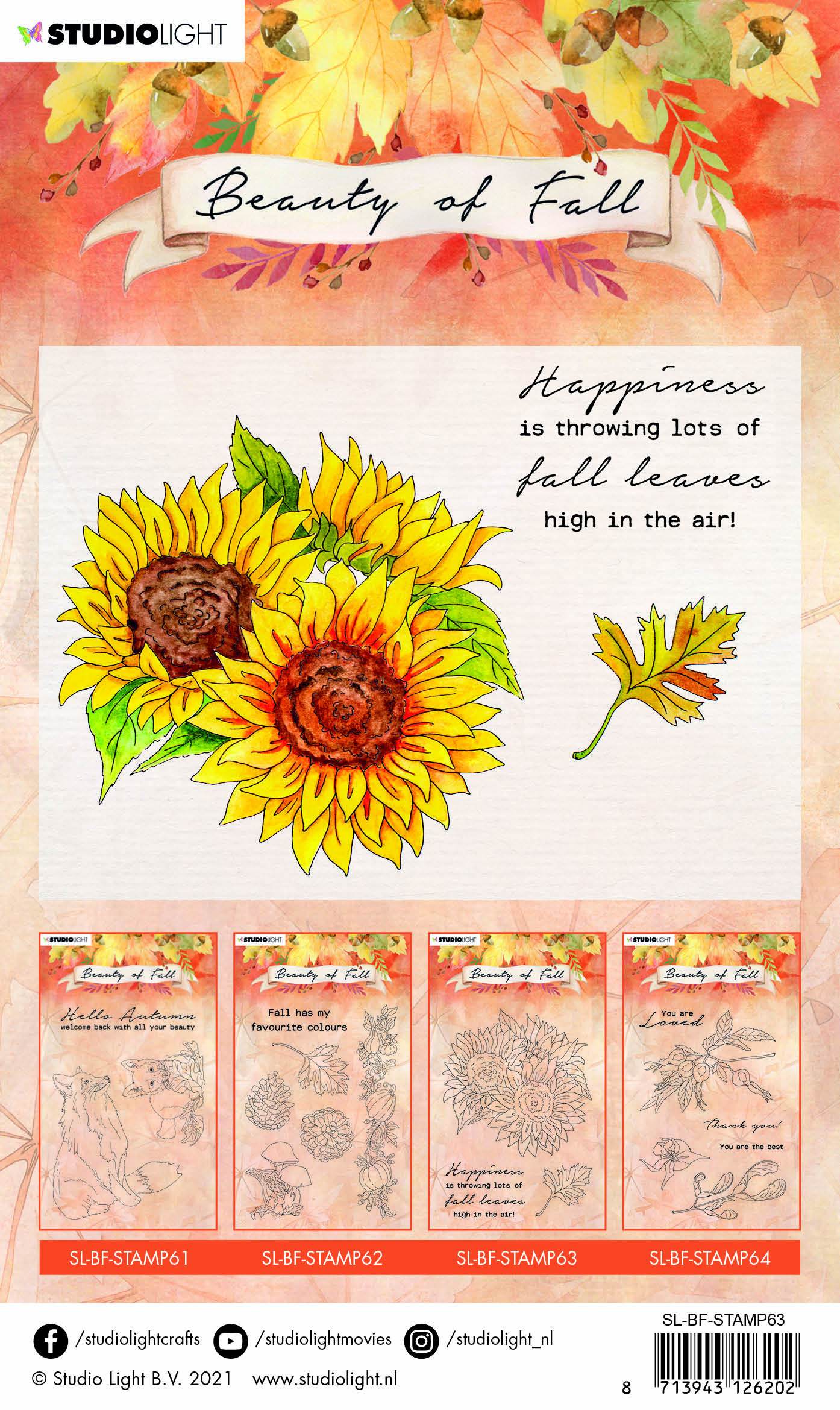 SL Clear Stamp Sunflowers Beauty Of Fall 105x148mm nr.63