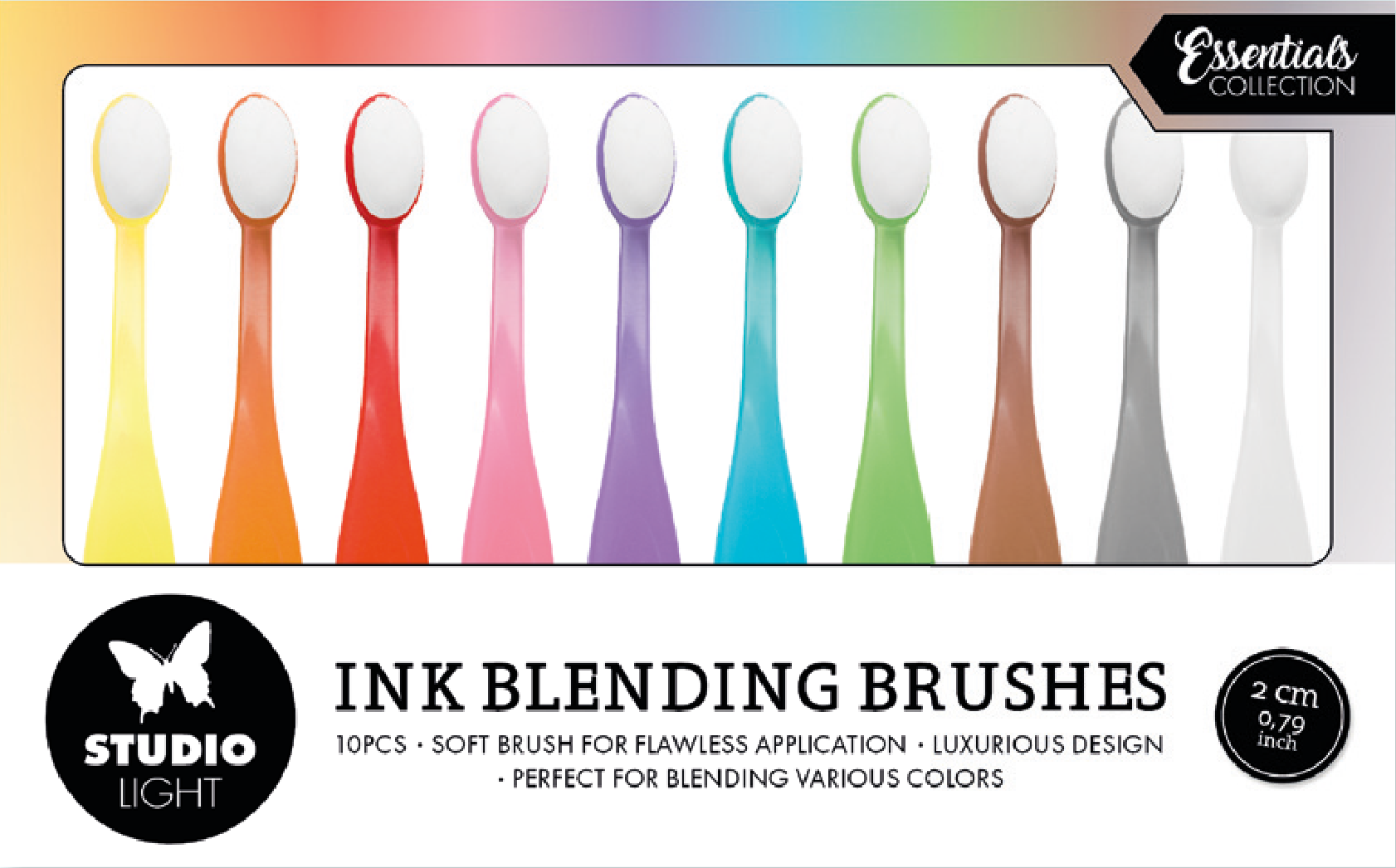 Blending Brushes 2cm Soft Brush Essentials 10 PC