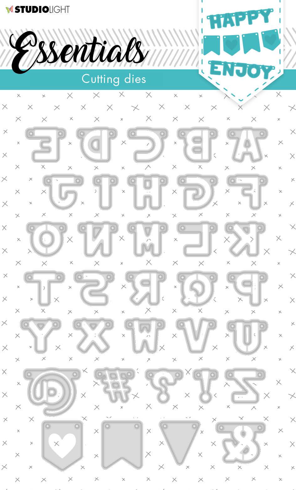 SL Cutting Die Garland Alphabet Essentials 134x186x1mm 1 pc nr.126