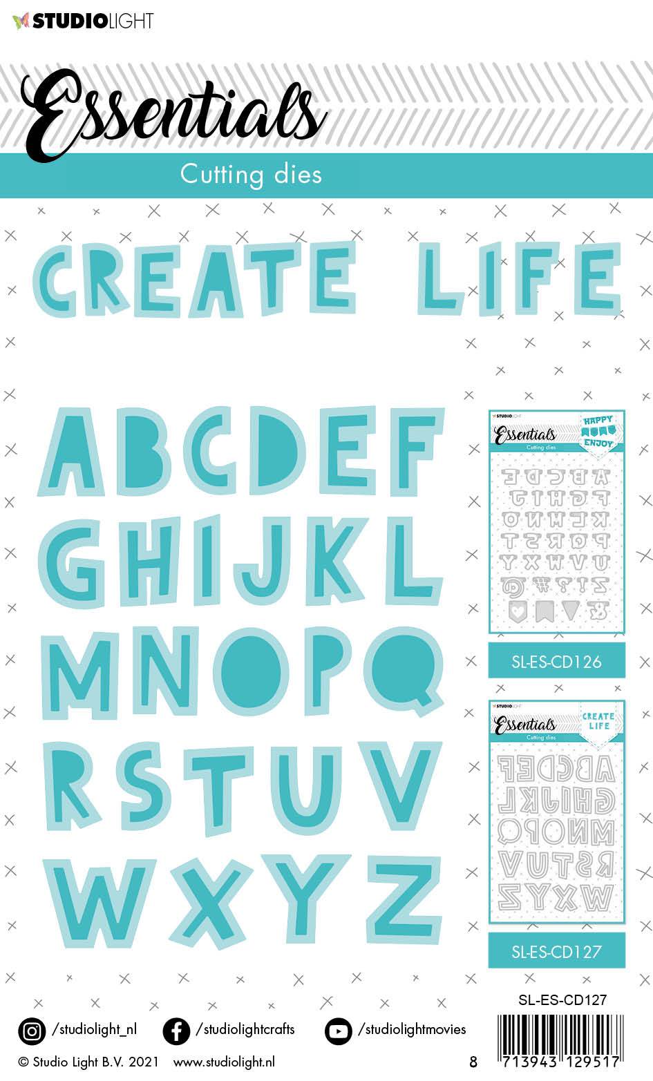 SL Cutting Die Quirky Blok Alphabet Essentials 142x190x1mm 1 pc nr.127