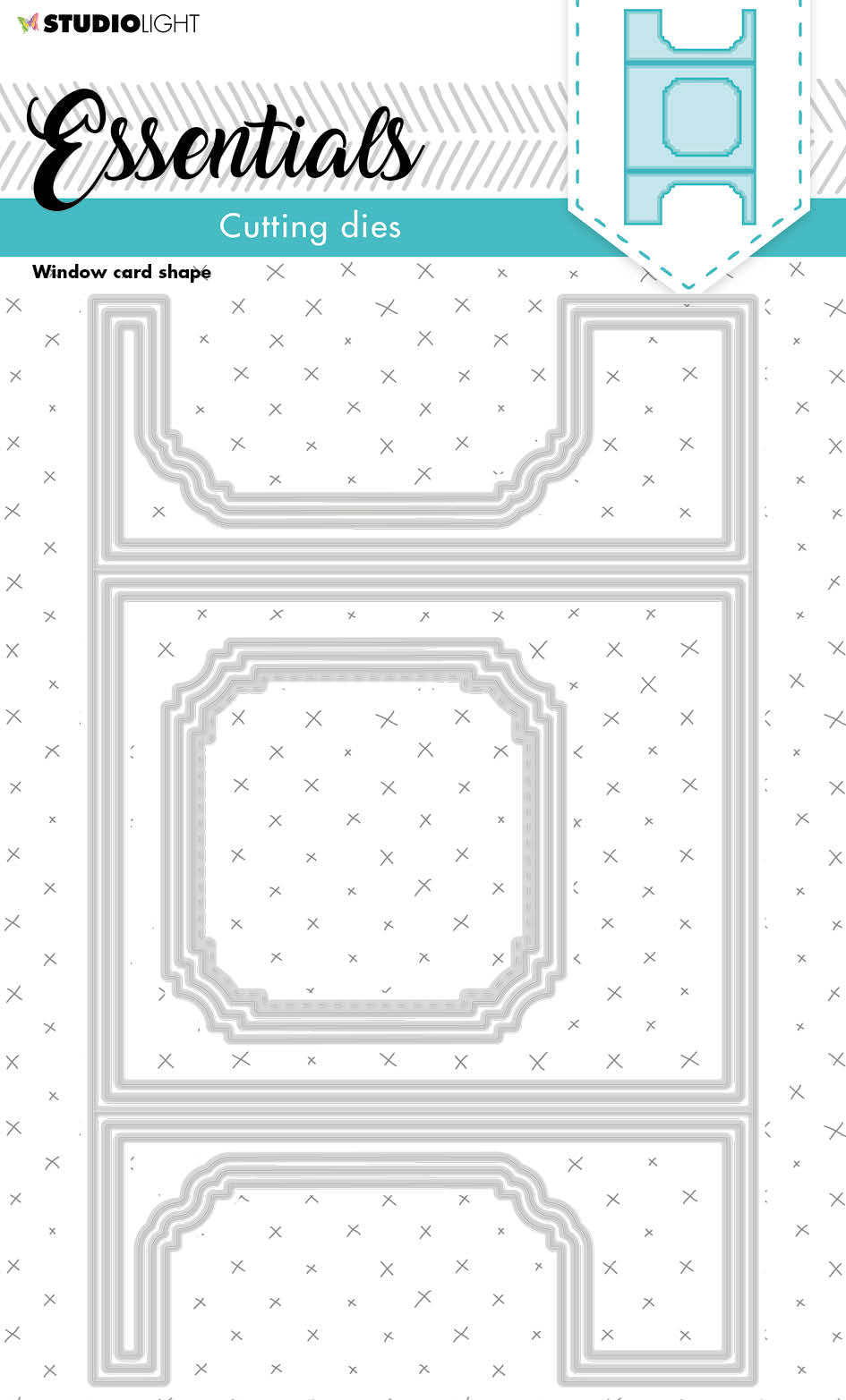 SL Cutting Die Window Cardshape Essentials 125x205x1mm 1 PC nr.182