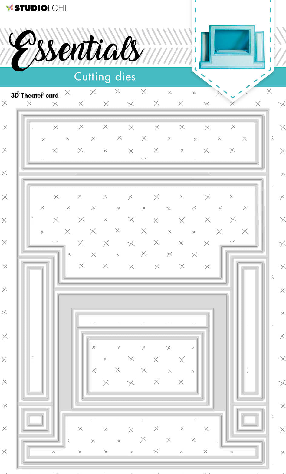 SL Cutting Die 3D Theater Card Essentials 140x200x1mm 17 PC nr.212