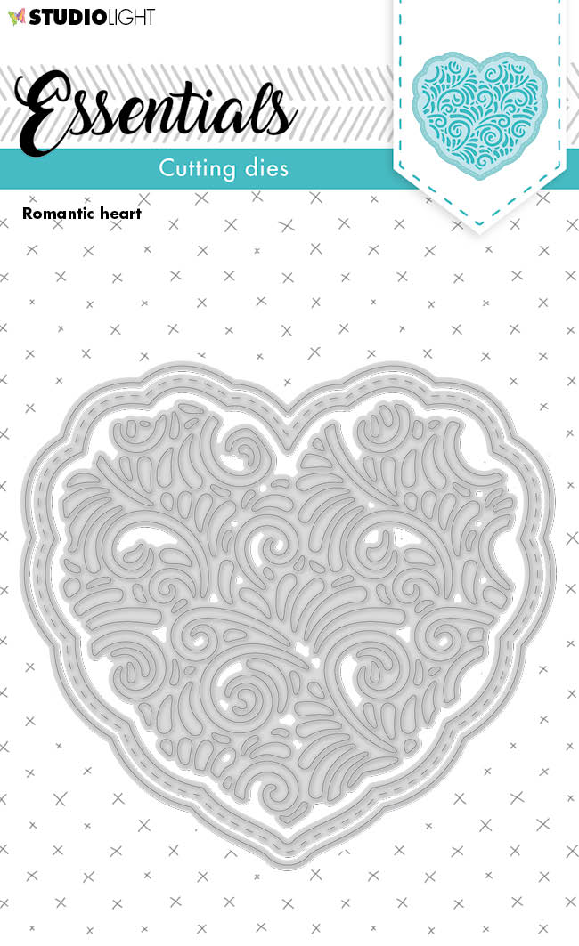 SL Cutting Die Romantic Heart Essentials 102x97x1mm 3 PC nr.220