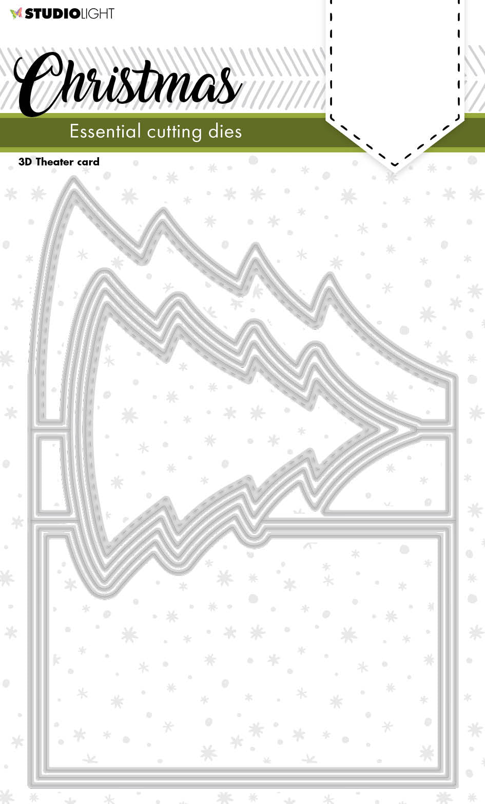 SL Cutting Dies Christmas Tree Pop Out Essentials 202x142x1mm 7 PC nr.255