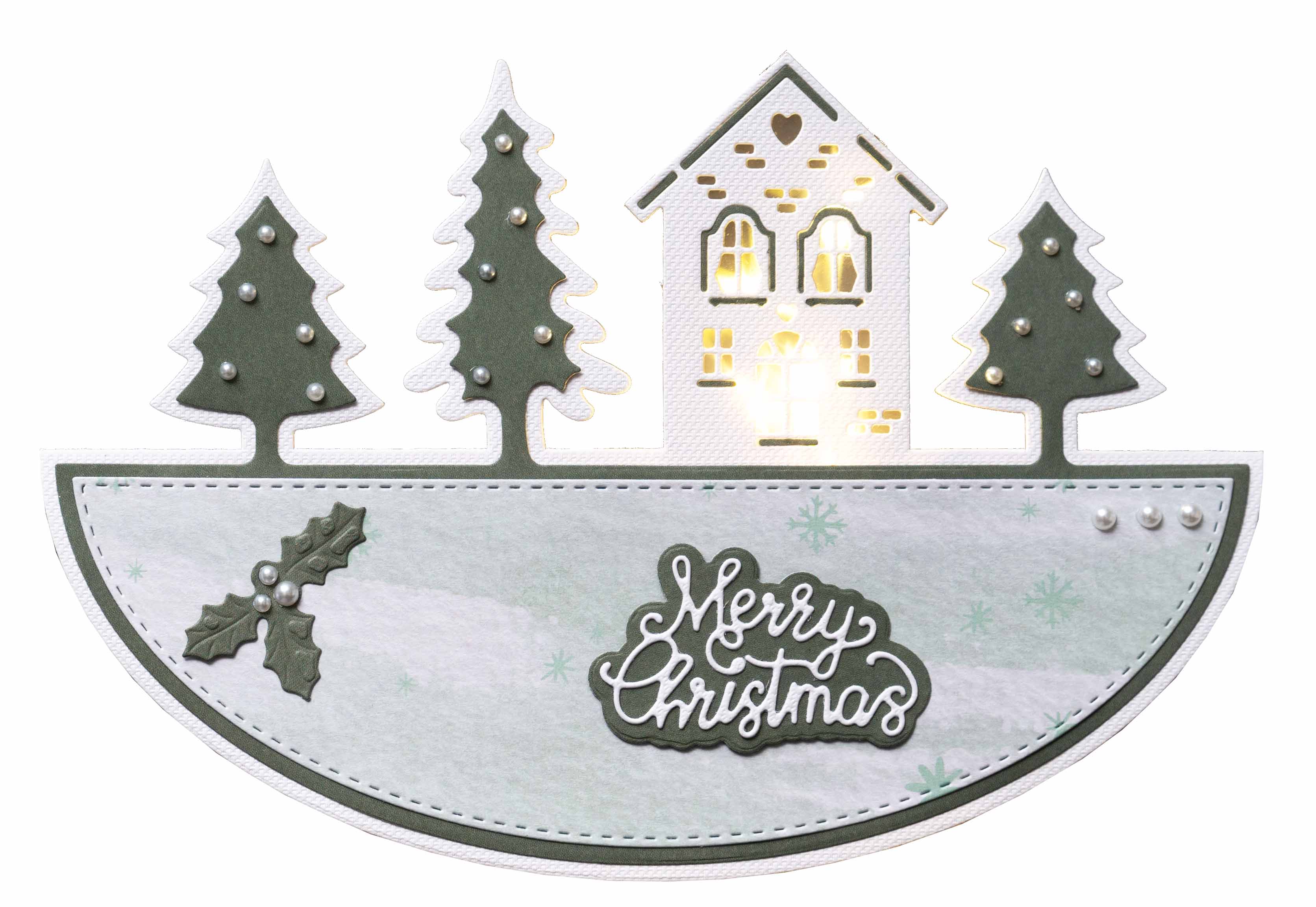 SL Cutting Dies Christmas Rocking Card Shape Essentials 202x142x1mm 3 PC nr.256