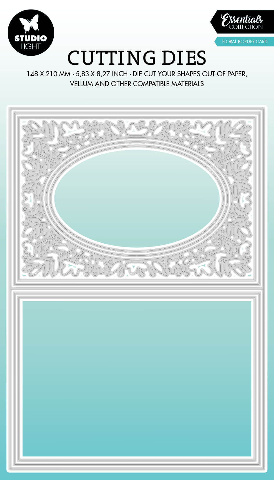 SL Cutting Dies Floral Border Card Essentials 148x210x1mm 8 PC nr.518