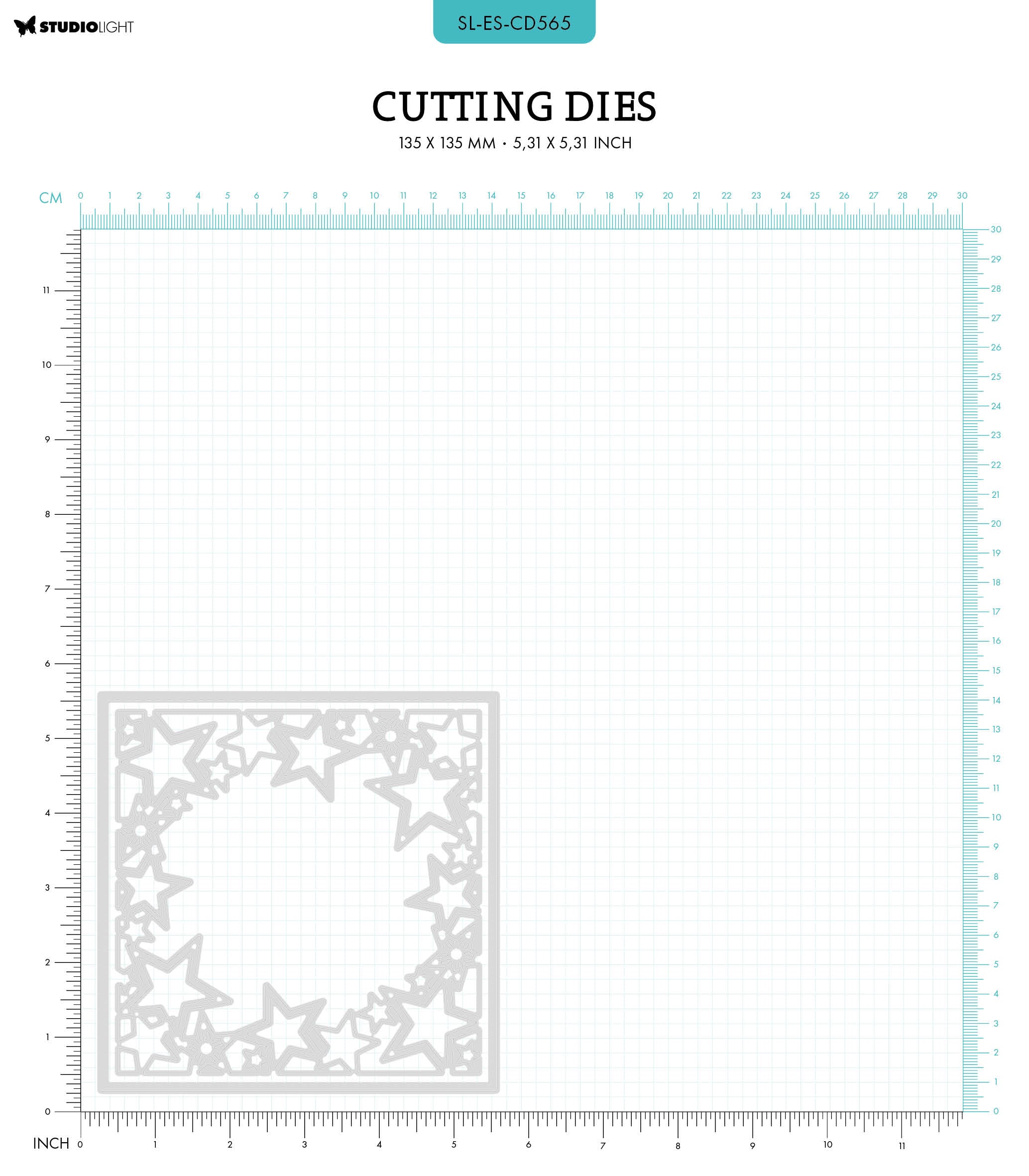 SL Cutting Die Star Square Essentials 135x135x1mm 2 PC nr.565