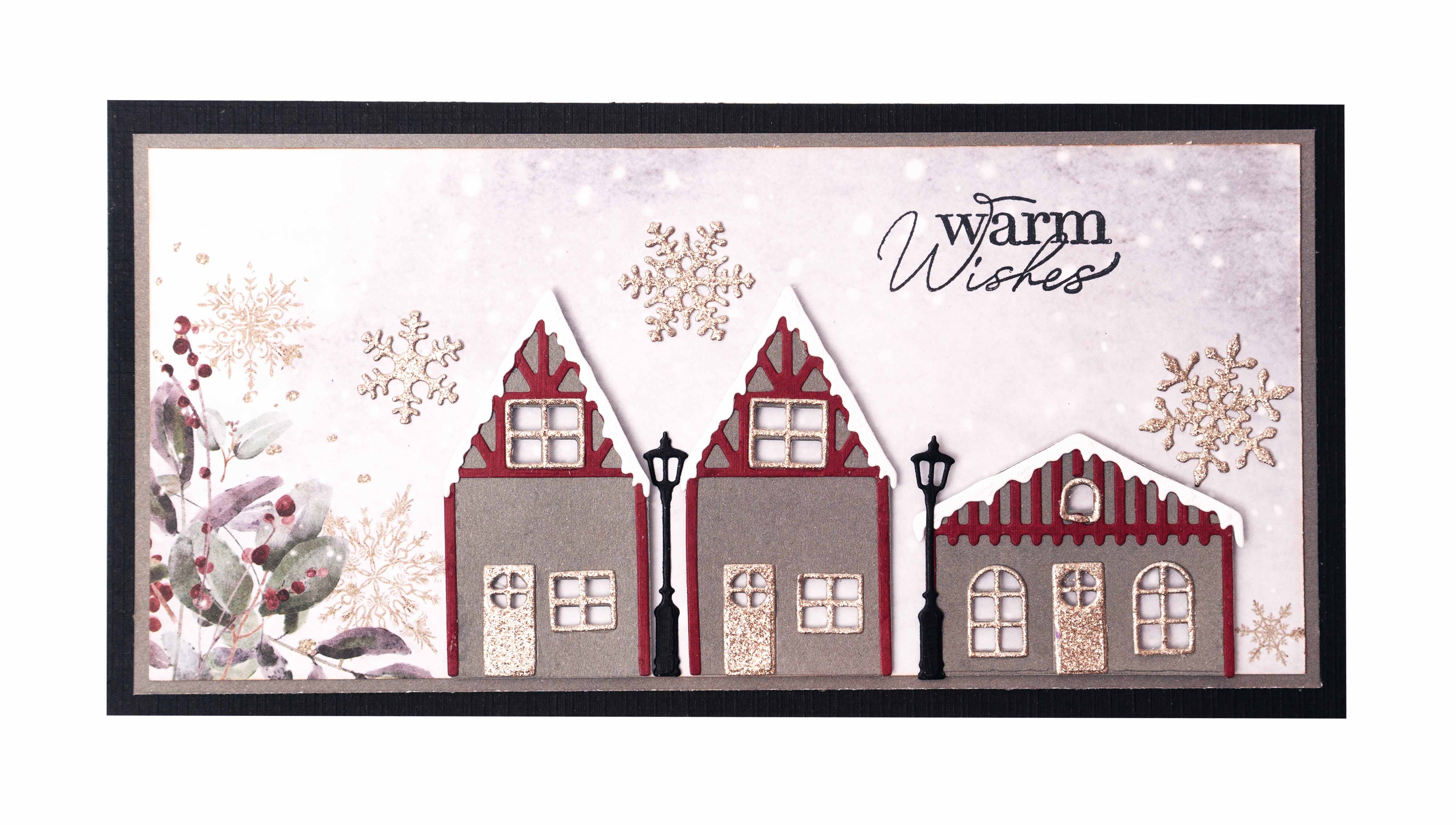 SL Cutting Die Winter Houses Essentials 97x138x1mm 24 PC nr.567