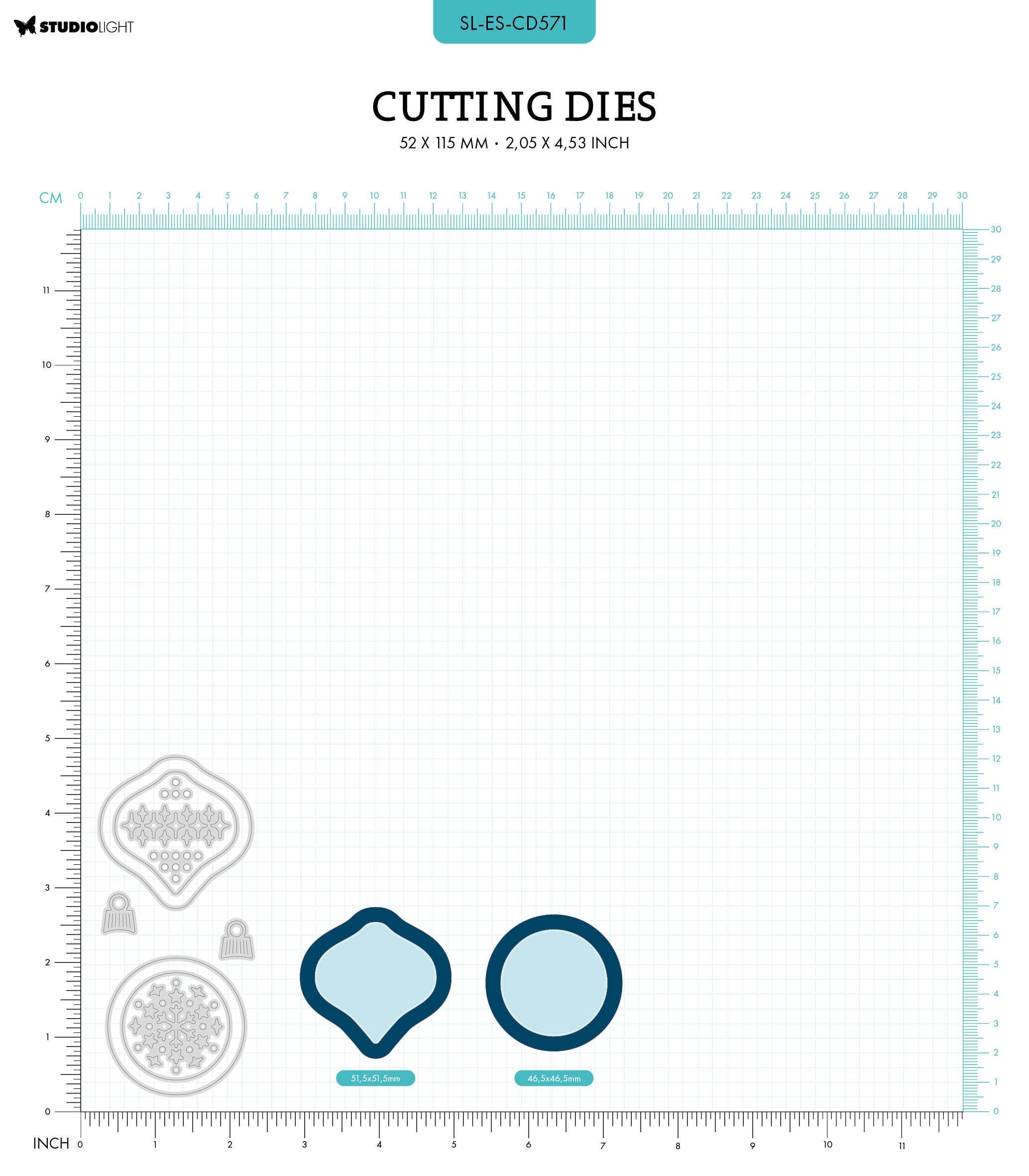 SL Cutting Die Mini Balls Essentials 52x115x1mm 10 PC nr.571