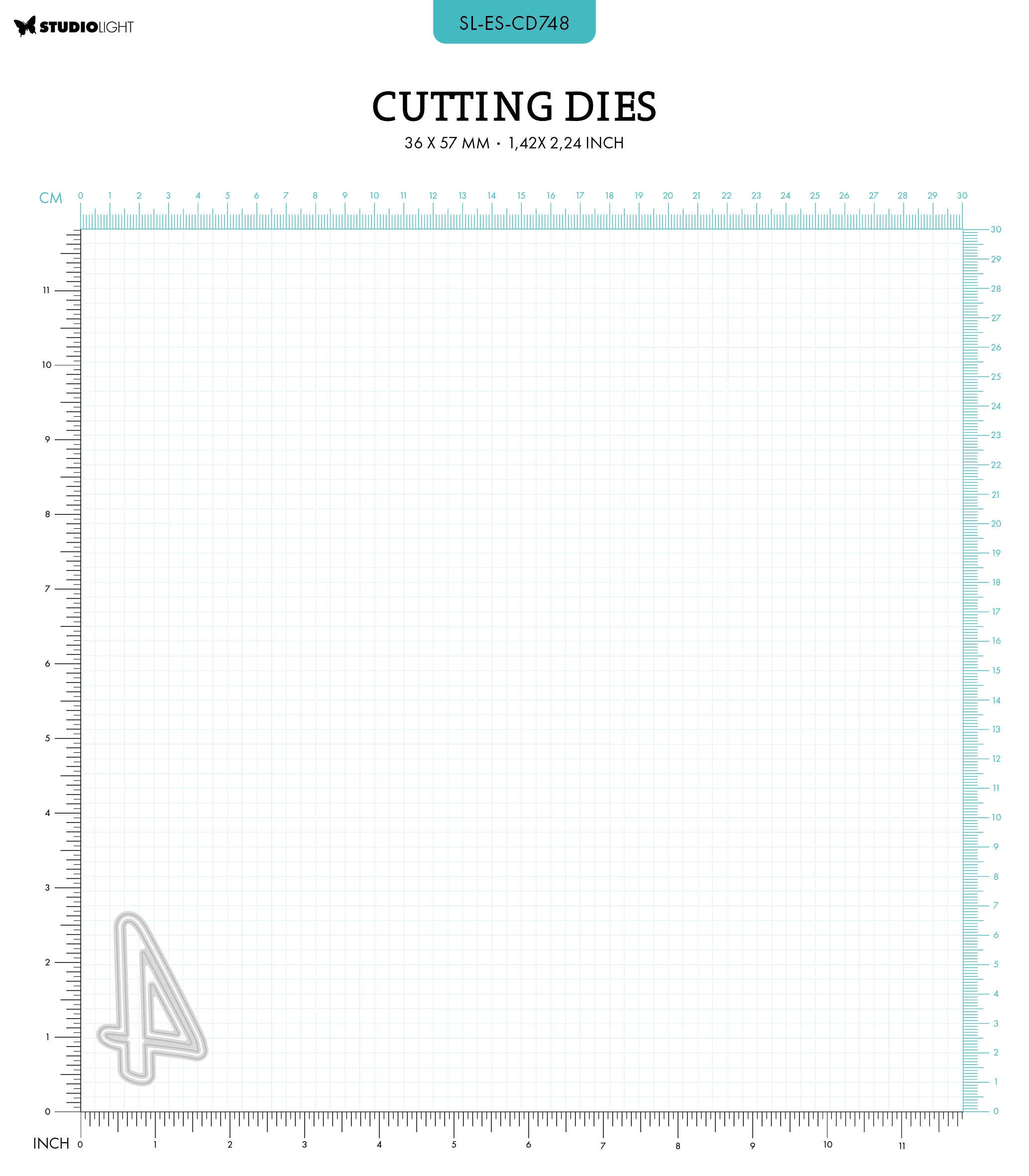 SL Cutting Dies NR. 4 Essentials 36x57x1mm 2 PC nr.748