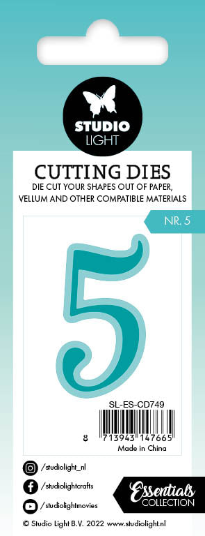 SL Cutting Dies NR. 5 Essentials 34x59x1mm 2 PC nr.749