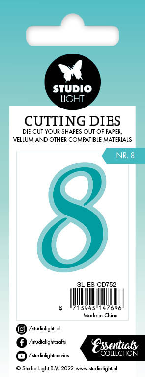 SL Cutting Dies NR. 8 Essentials 36x56x1mm 2 PC nr.752