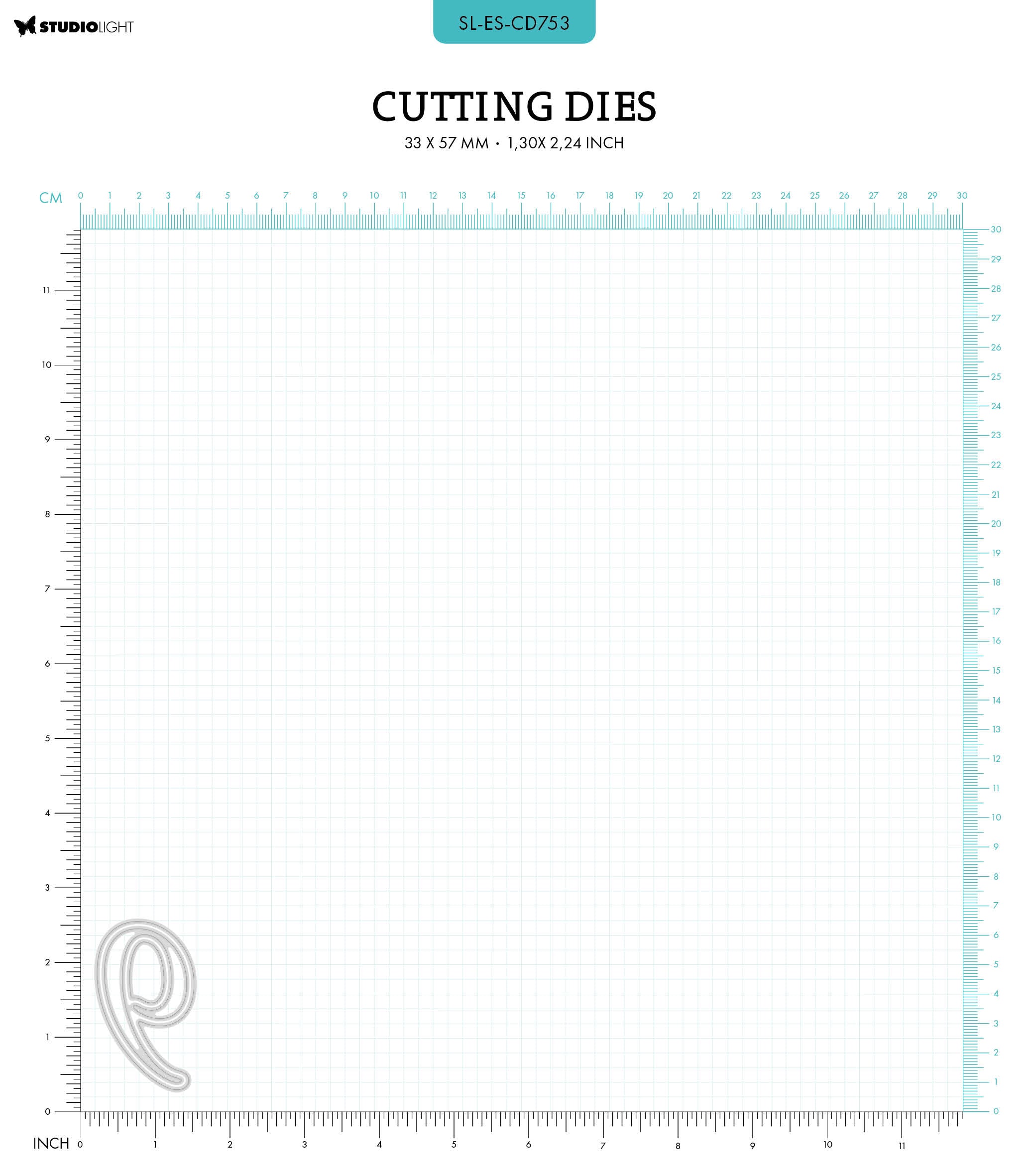 SL Cutting Dies NR. 9 Essentials 33x57x1mm 2 PC nr.753