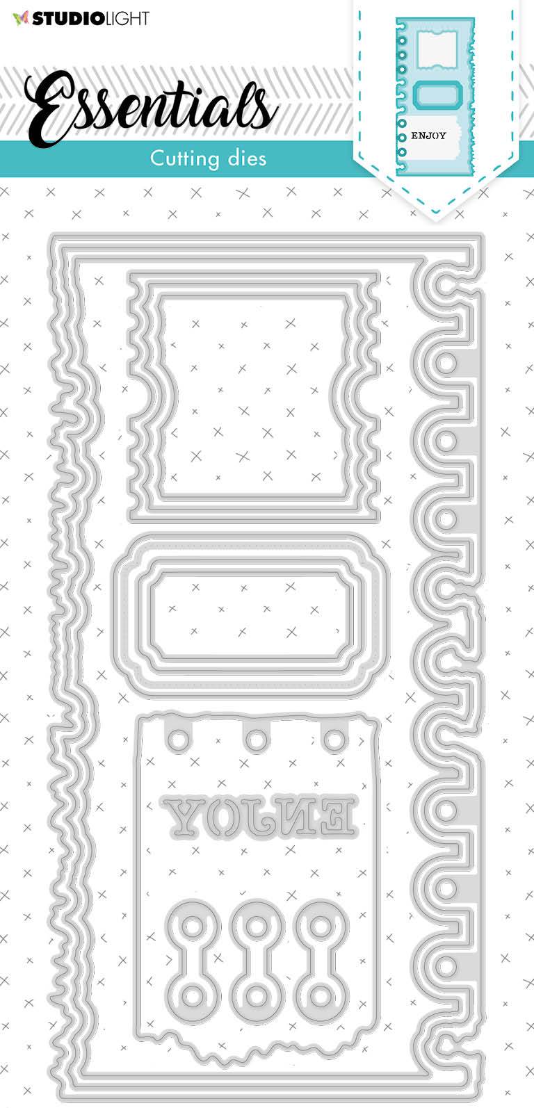 SL Cutting Die Slimline Page Ticket Essentials 105x210x1mm 1 pc nr.81