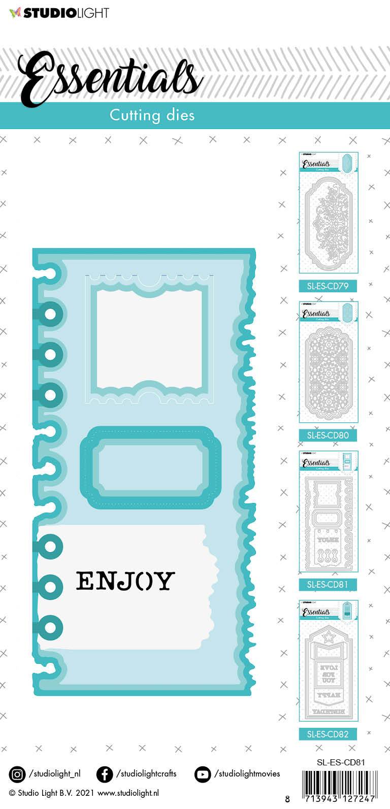 SL Cutting Die Slimline Page Ticket Essentials 105x210x1mm 1 pc nr.81