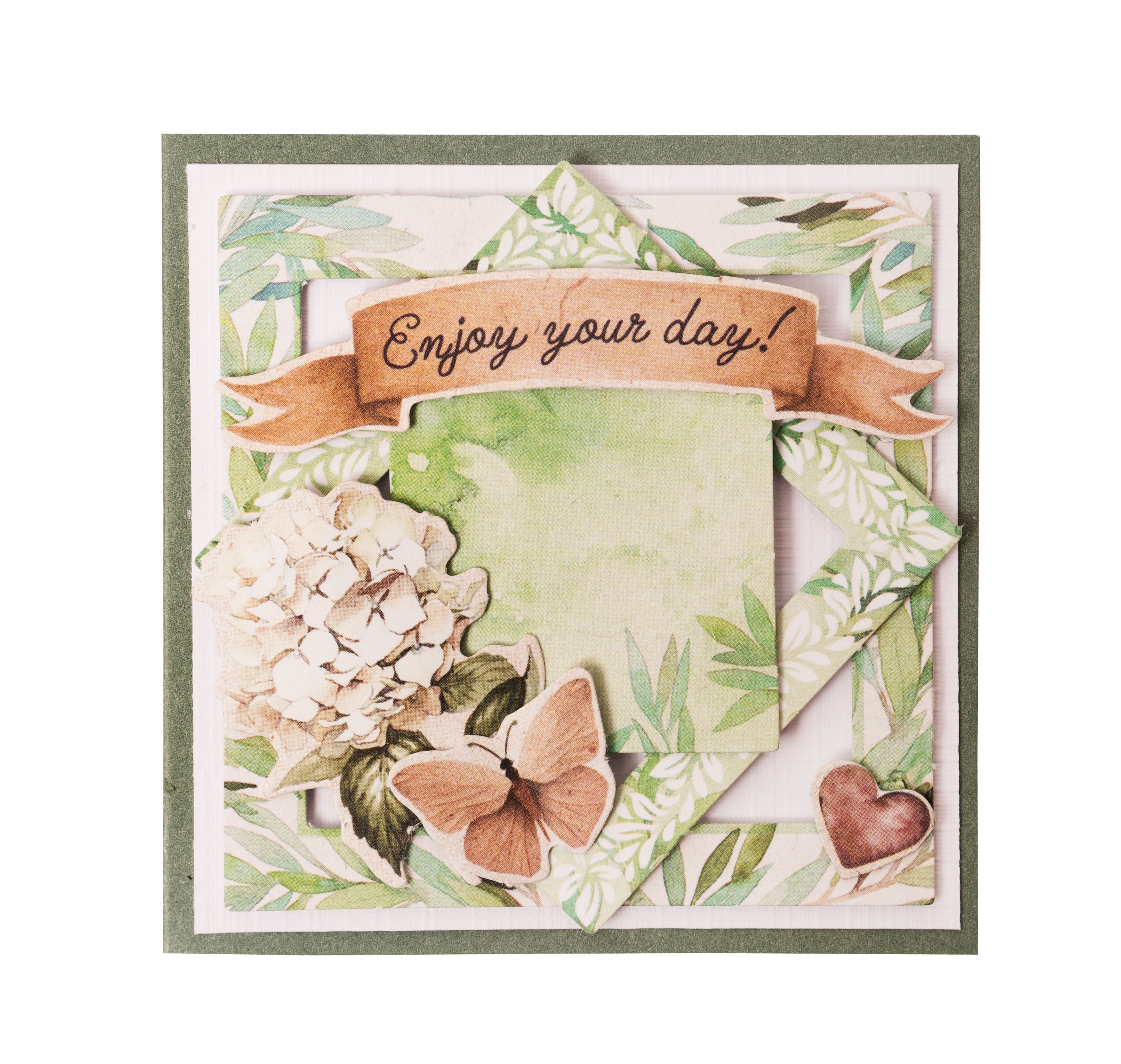 SL Die-Cut Block Hydrangea Frames Essentials 105x148x3mm 24 SH nr.66