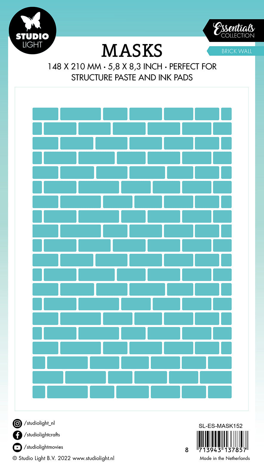 SL Mask Brick Wall Essentials 150x210x1mm 1 PC nr.152