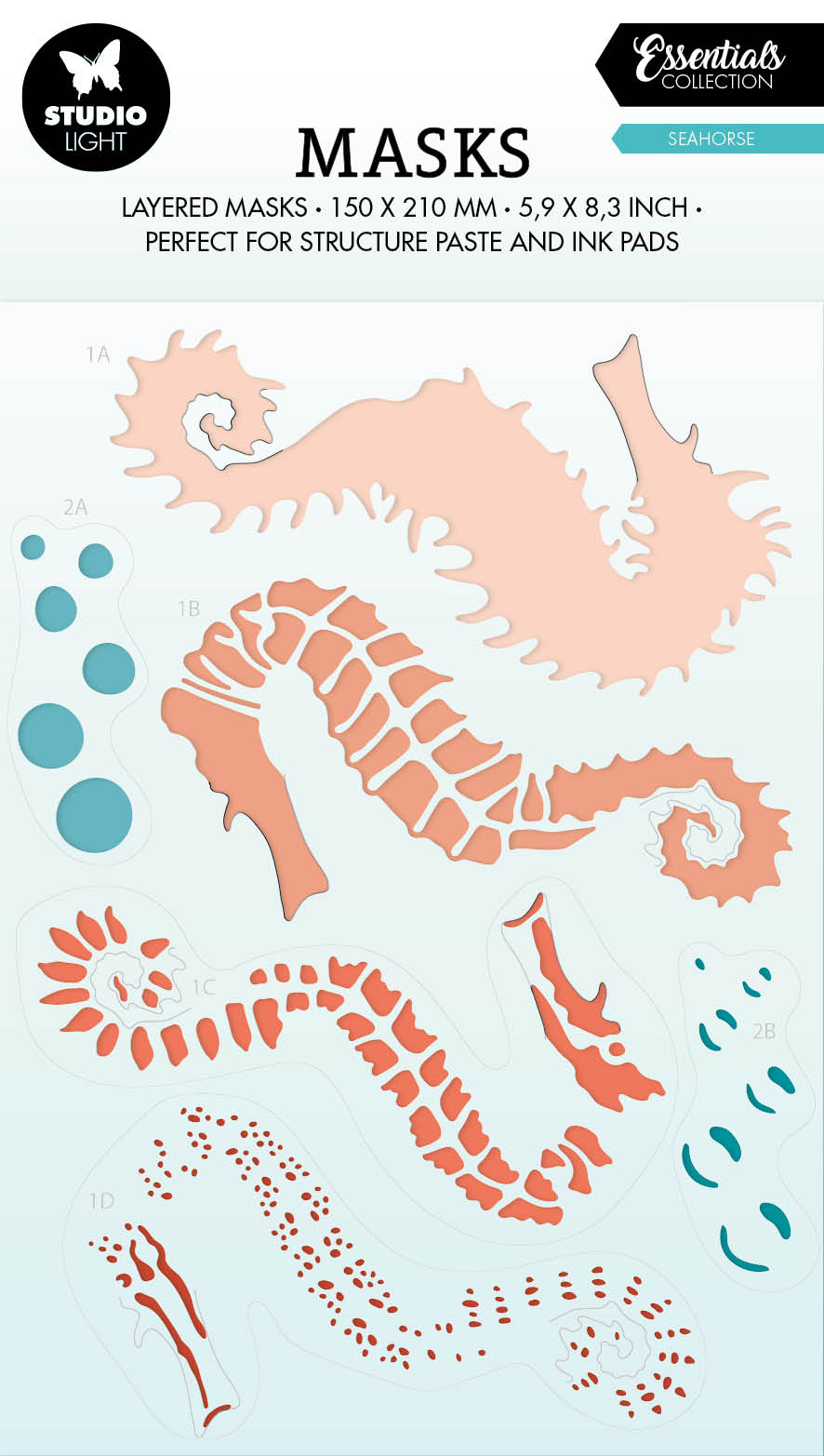 SL Mask Seahorse Essentials 150x210x1mm 1 PC nr.197