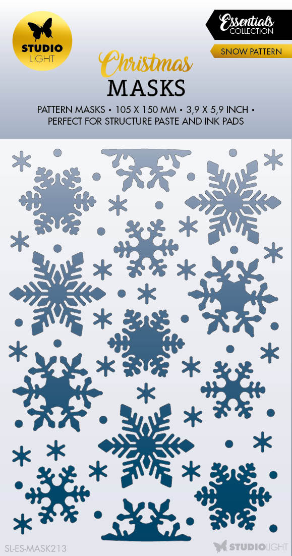 SL Mask Snow Pattern Essentials 105x150x1mm 1 PC nr.213