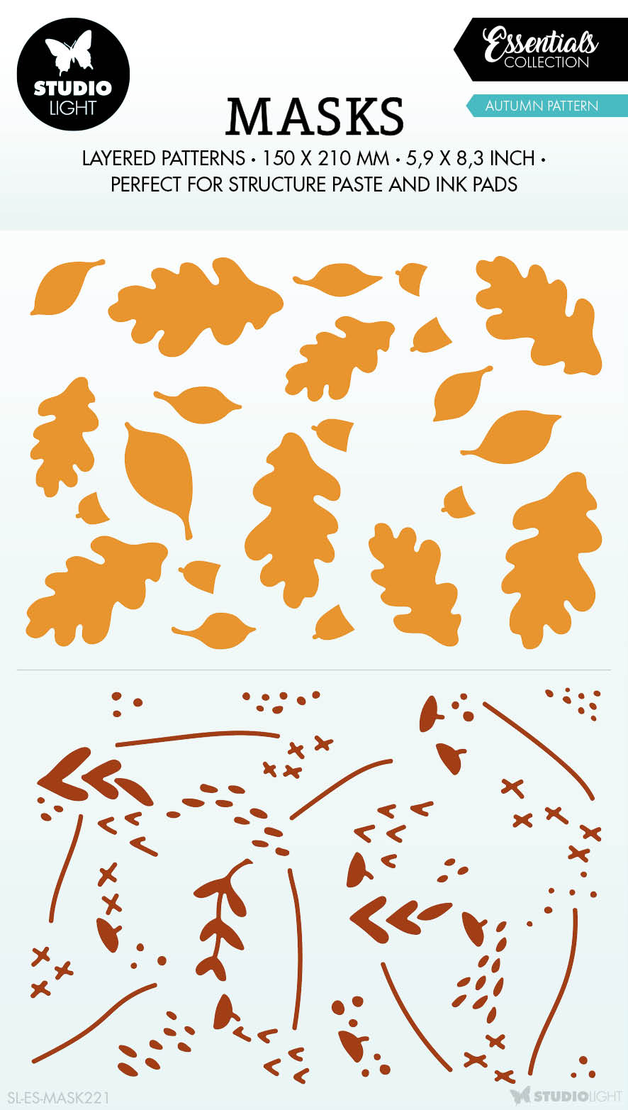 SL Mask Autumn Pattern Essentials 150x210x1mm 1 PC nr.221