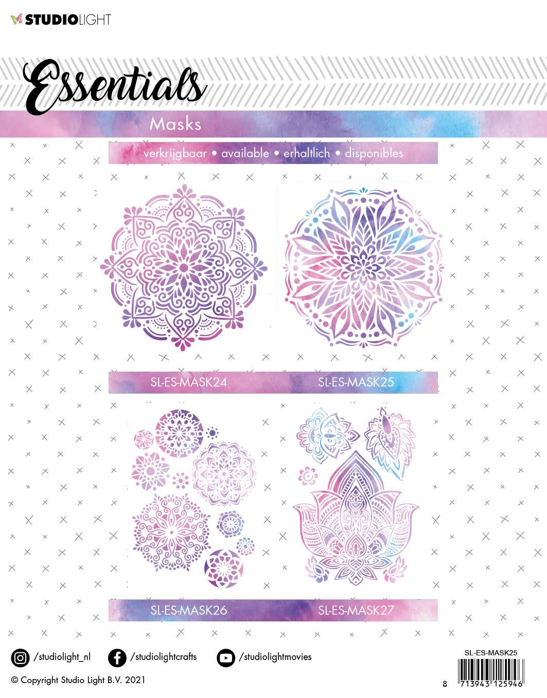 SL Mask Mandala Essentials 180x180mm nr.25