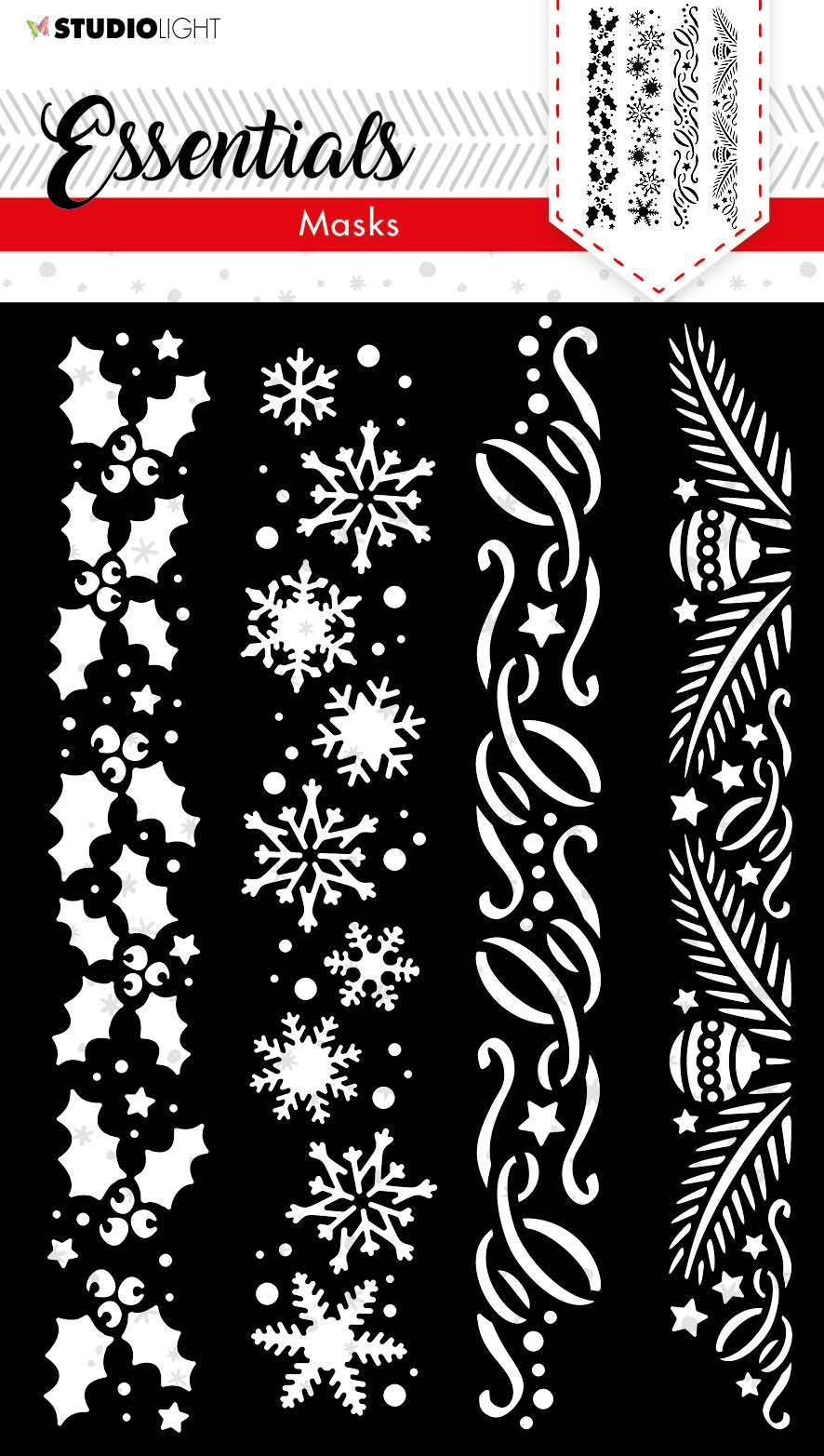 SL Mask Christmas Vertical Borders Essentials 148x210mm 4 pcs nr.37