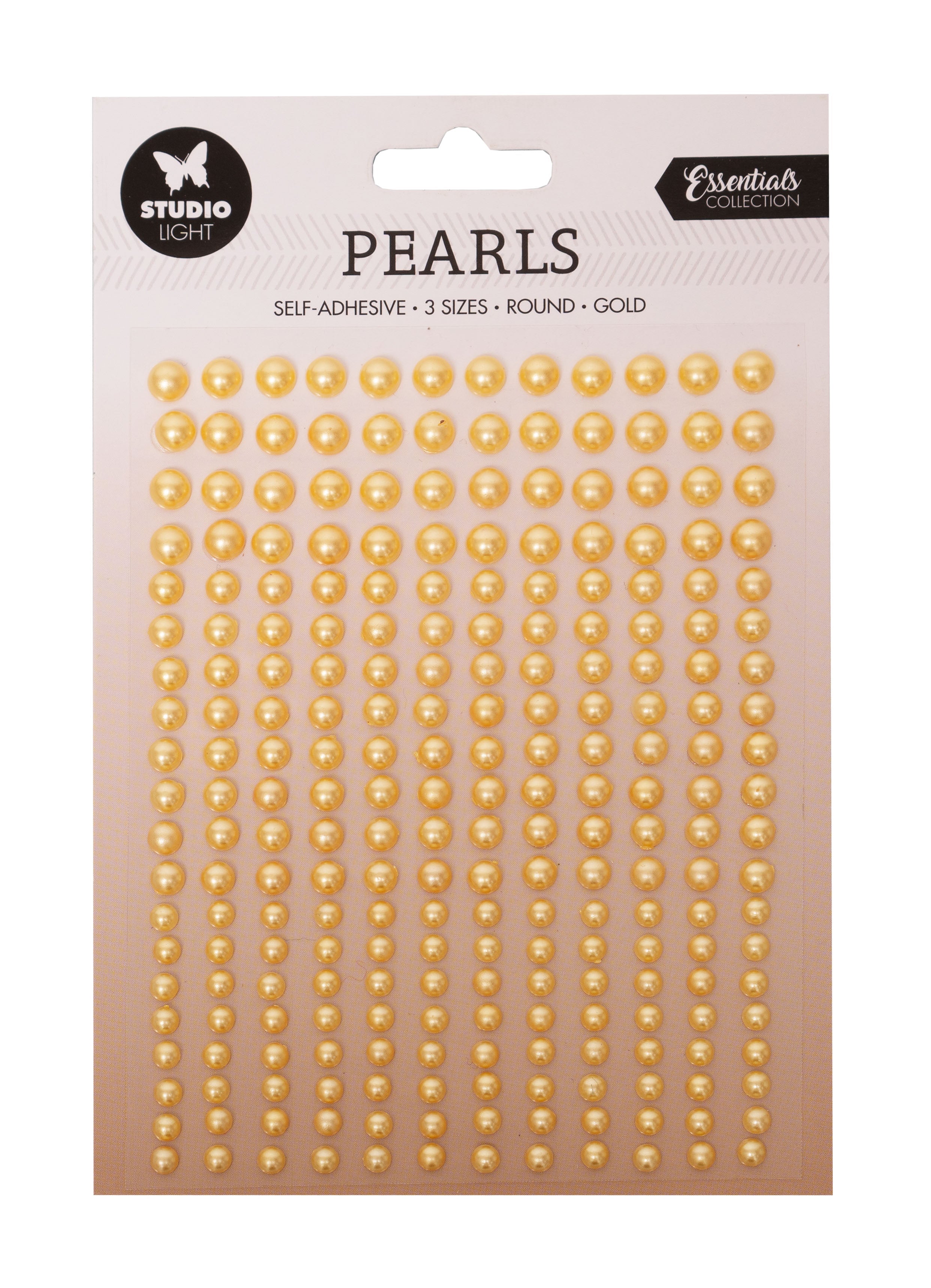 SL Self-Adhesive Pearls Gold Pearls Essentials 105x160x4mm 240 PC nr.15