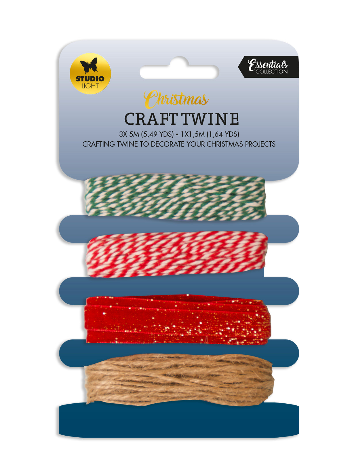 SL Ribbon Craft Twine Essentials 85x141x10mm 4 PC nr.02