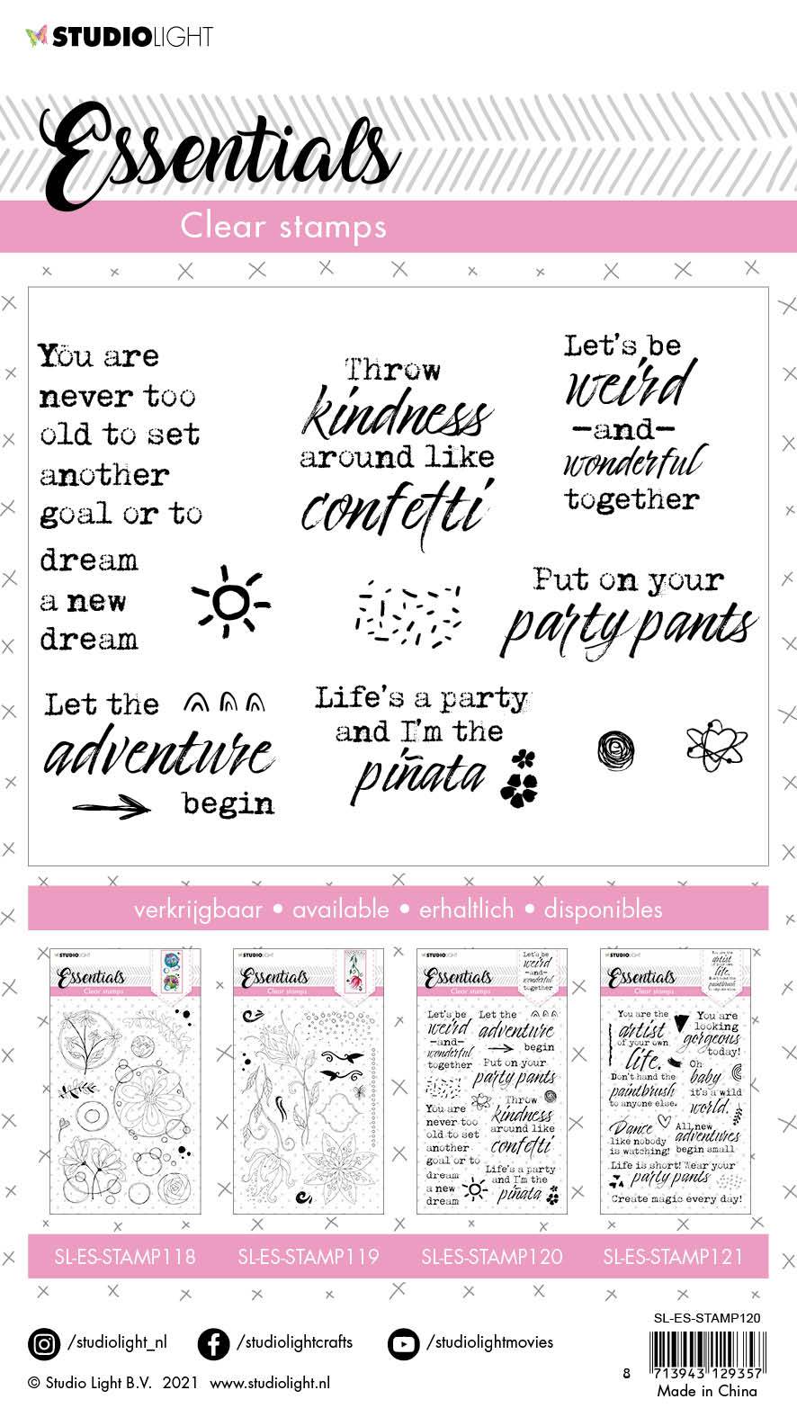 SL Clear Stamp Let's Be Weird Essentials 148x210x3mm 1 pc nr.120