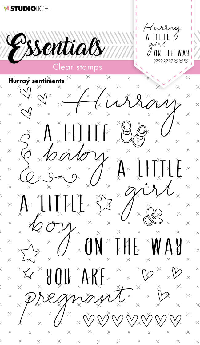 SL Clear Stamp Hurray Sentiments Essentials 105x148x3mm 1 PC nr.172