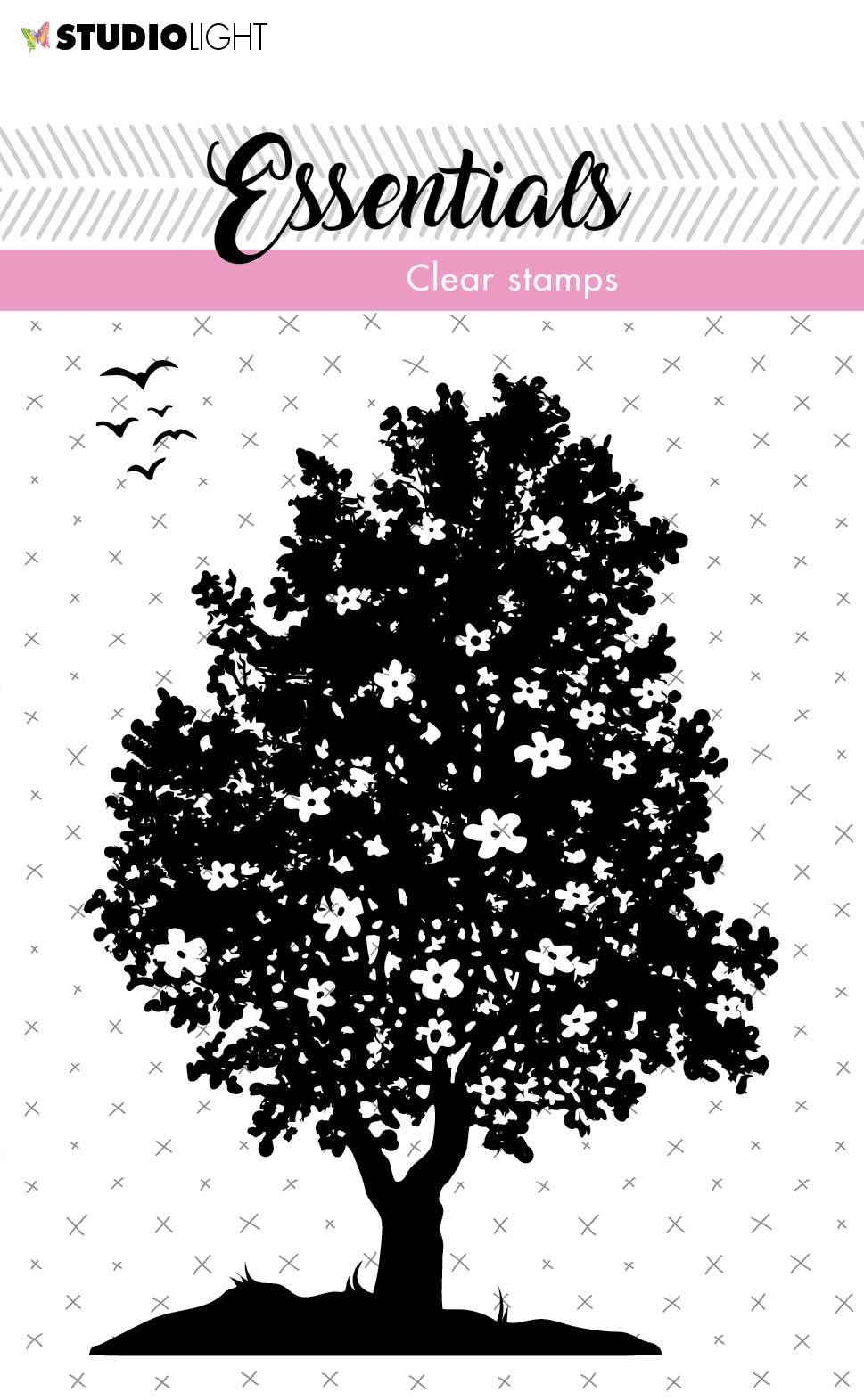 SL Clear Stamp Flower bush Essentials 73x102,5mm nr.26