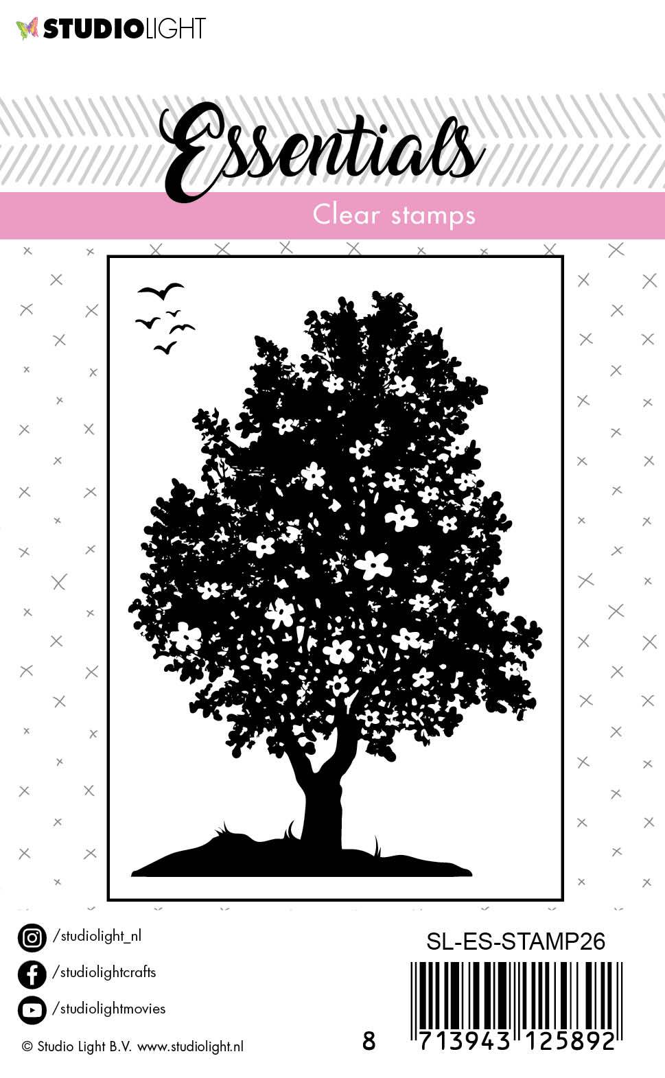 SL Clear Stamp Flower bush Essentials 73x102,5mm nr.26