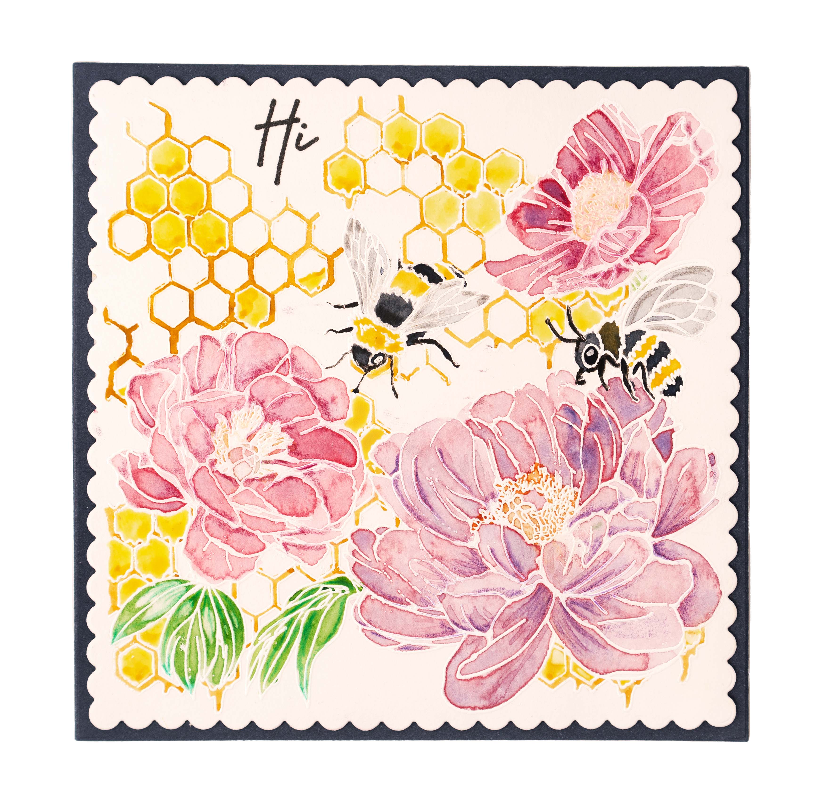 SL Clear Stamp Honey Bees Essentials 88.7x132x3mm 6 PC nr.425