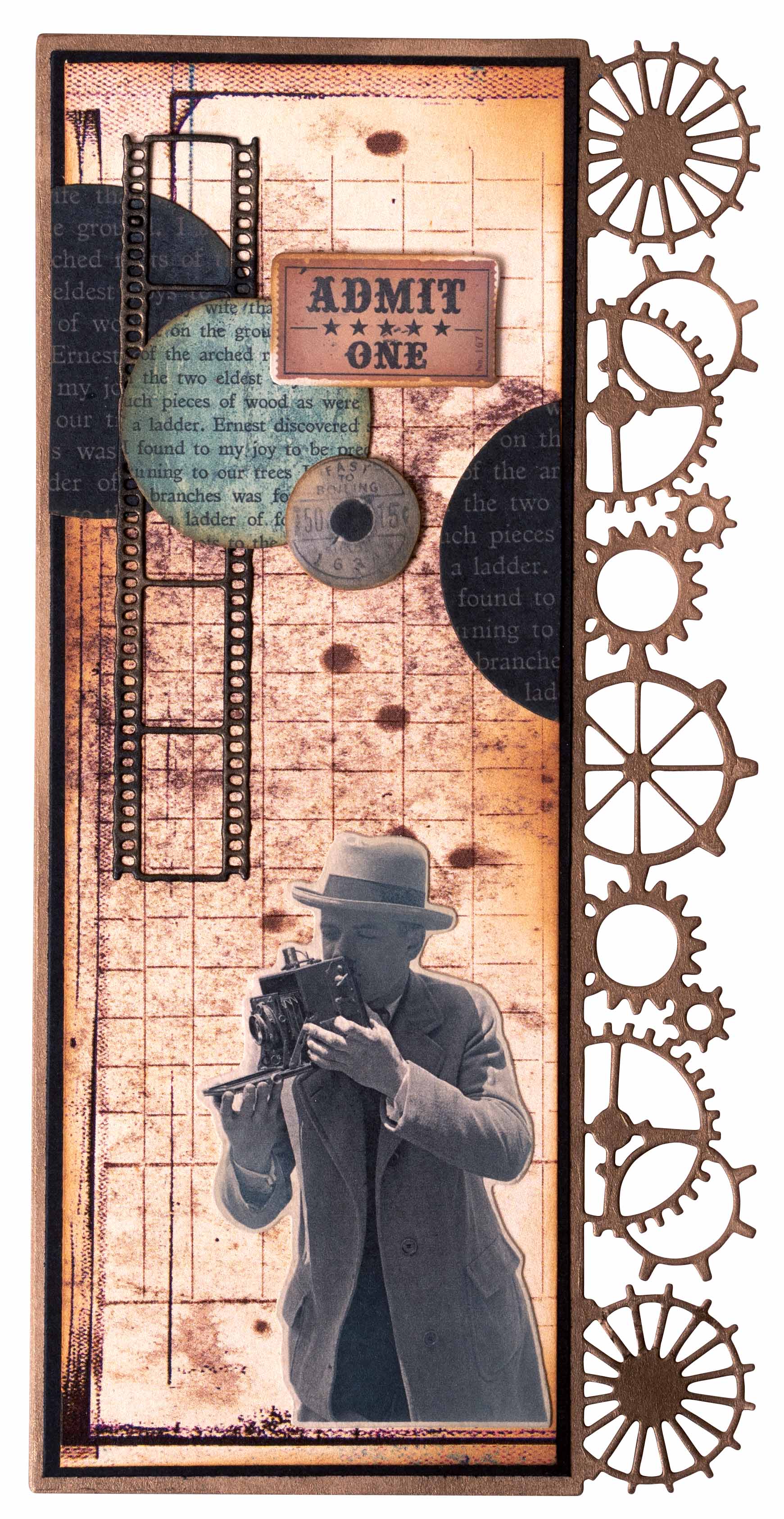 SL Cutting Die Invention Elements Grunge Collection 102x155x1mm 13 PC nr.697